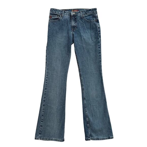 VTG l.e.i. Jeans Women Size 3 Blue Bootcut Western Y2K Boho Vintage 90s 1171 - Picture 1 of 14